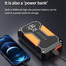 Car Jump Starter with Air Compressor, 8000mAh 12V Portable Jump Starter for Car