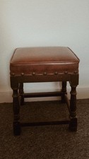 Antique Piano Stool Adjustable