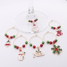 Set christmas wine glass - 6,