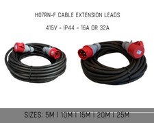 3 PHASE H07RN-F CABLE 16A-32A