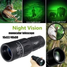 16X52 Portable Zoom Monocular Telescope HD Night Vision Outdoor Hunting Camping