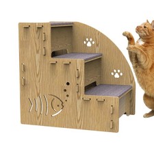 Wooden Dog Steps For Bed Cat Ladder Pet Stairs For Sofa Dog Cat Climb Ladder 
