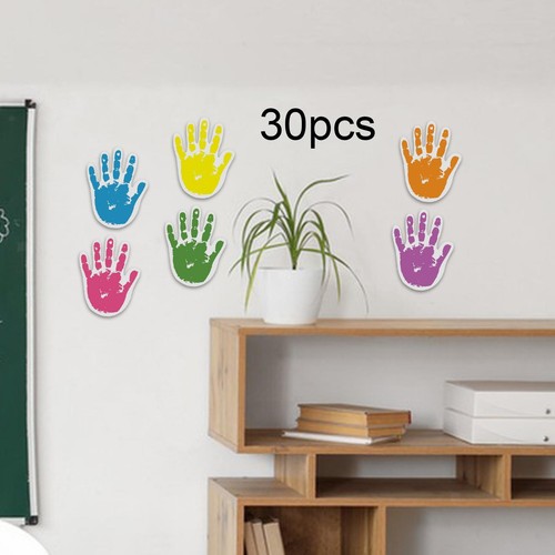 30x colorful hand cutouts - hand,