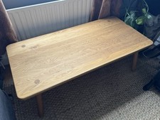 Another Country Solid Oak Coffee Table Rectangular Curved Edges