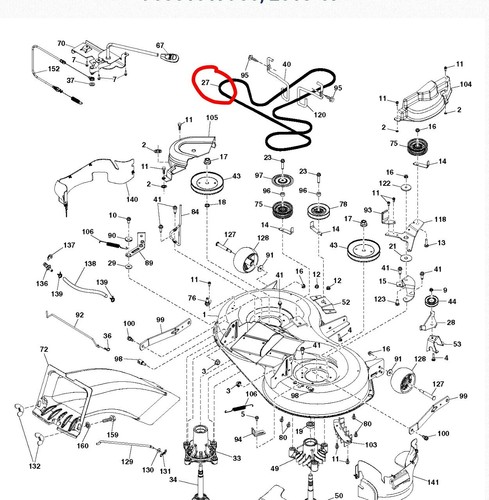 Husqvarna deck mower belt