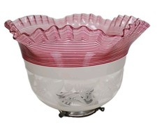 Victorian Lampshade Etched