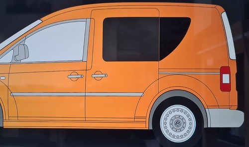 Caddy side fake window - vw,