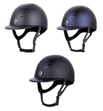 Gatehouse Chelsea Pro Air Vent Peaked Riding Hat Matt Brown/Black/Navy 52-55cm