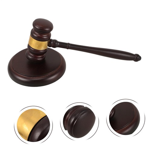 Wooden gavel and - sound, block