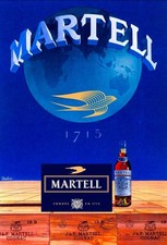 Poster Manifesto Locandina Pubblicitaria Liquore Cognac Martell Stampa 50x70 Cm.
