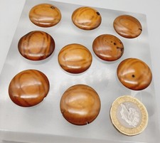 9 Vintage Brown Horn? Buttons