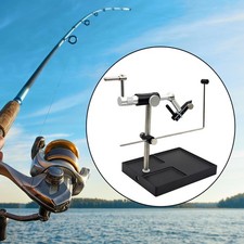 Fly Tying Vise with Pedestal Base Equipment Rotating Bobbin Thread Holder
