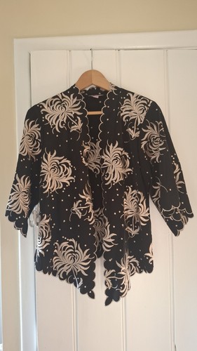 Monsoon embroidered black and - black,