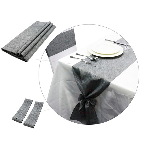 Rustic linen table runner - rustic,