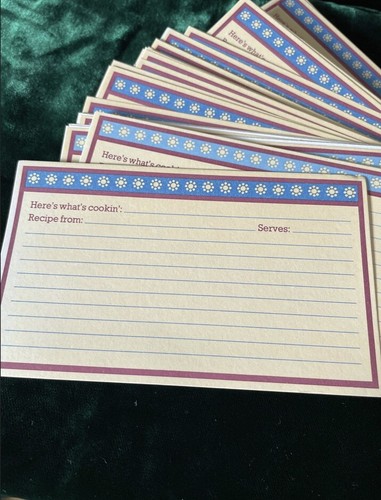Vintage blank french - french, cardboard