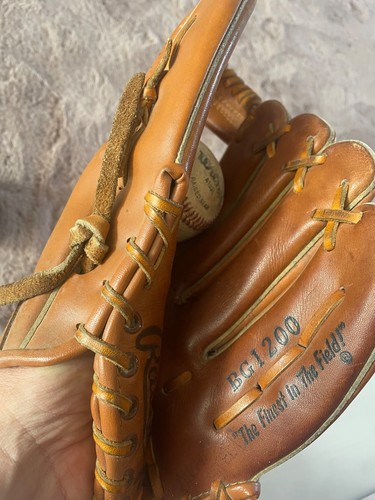 Baseball bat glove and ball - bat,
