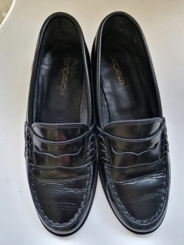 Hobbs black leather - leather, penny