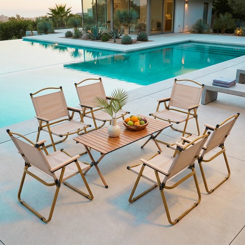 Folding camping table - folding,