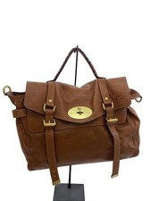 Mulberry Alexa Brown Leather 2-Way Shoulder Bag Handbag Auth From Japan RIN