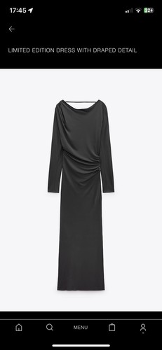 Zara long dark grey - long, drape