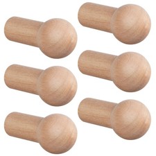 25pcs Wood Wall Hooks Hanging Wood Peg Wall Hooks Wooden Pegs Hanging Coats