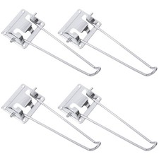  4 Pcs Folding Hairpin Table Leg Furniture Legs Metal Tall Silver
