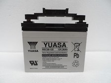 YUASA 12V 36Ah 36 Hole AGM Golf Trolley Battery & T-Bar Connector For Powakaddy