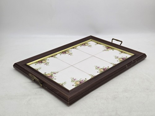 Wooden serving tray ceramic - tray,