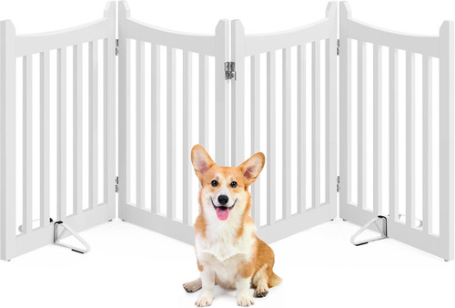 Wooden dog gate indoor cm - wooden,