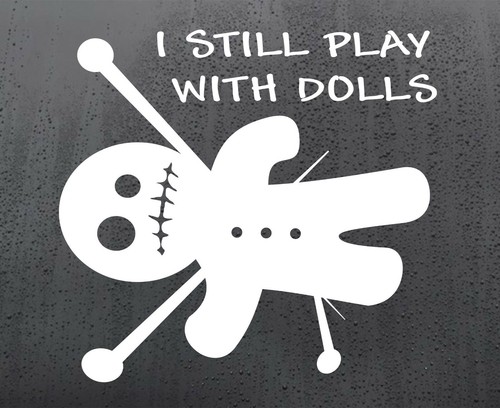 Voodoo dolls vinyl sticker - voodoo,