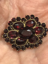 Antique Gilt Garnet Paste