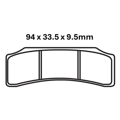 Ebc race pad front left - pad, for