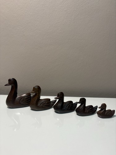 Hand carved wooden duck - wooden,