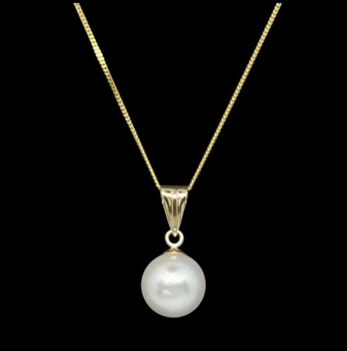 9ct gold pearl - gold, 8.2mm