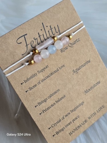 Fertility crystal bracelet set - crystal,