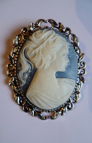 Blue and white - and, lady