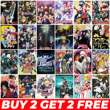 Classic Anime Posters A3 A4 Retro Japanese Manga Artwork Wall Art Prints Decor