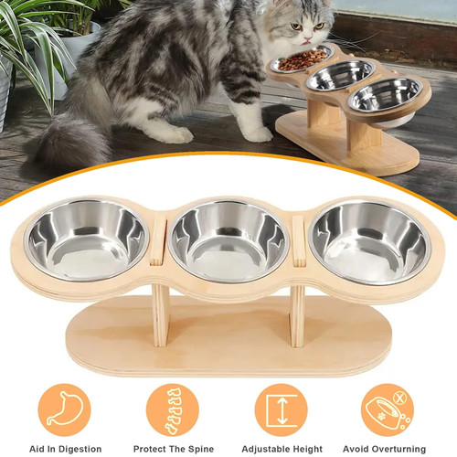 Cat dog food feeding stand - cat,