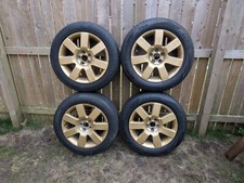 AUDI TT MK1 8N 16” x 7J ALLOY WHEELS WITH TYRE 5x100 PAINTED GOLD ON FRONT ONLY