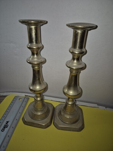 Pair vintage antique brass - vintage,