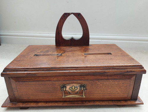 Antique oak ballot - oak, 2