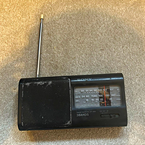 Vintage sony icf - icf-480l, portable