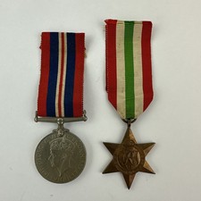 Second World War British 1939-1945 Medal And Italy Star