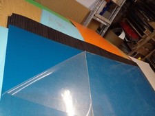 ***TWO*** QUALITY DENIM BLUE MATT  FORMICA SHEETS 1200 X 500 X 0.8 MM APPROX