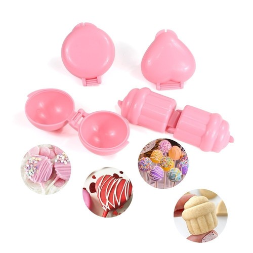 4pcs heart cake round shape - 4pcs,