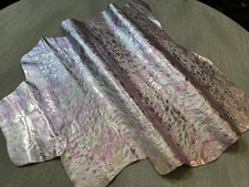 LEATHER skins,hides, METALLIC PINK ZEBRA,,SY10-35