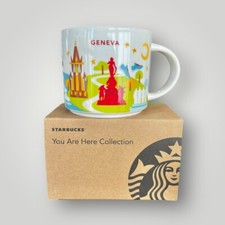 Geneva Switzerland Starbucks Coffee Mugs Cups Collectible 14oz Souvenir New