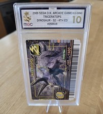 Dinosaur King Arcade Card - Triceratops - 013-Dino - MGC 10 Grade