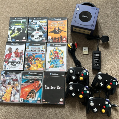 Gamecube console all - gamecube, wires