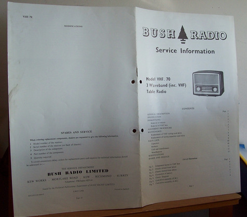 Vintage bush radio - radio,